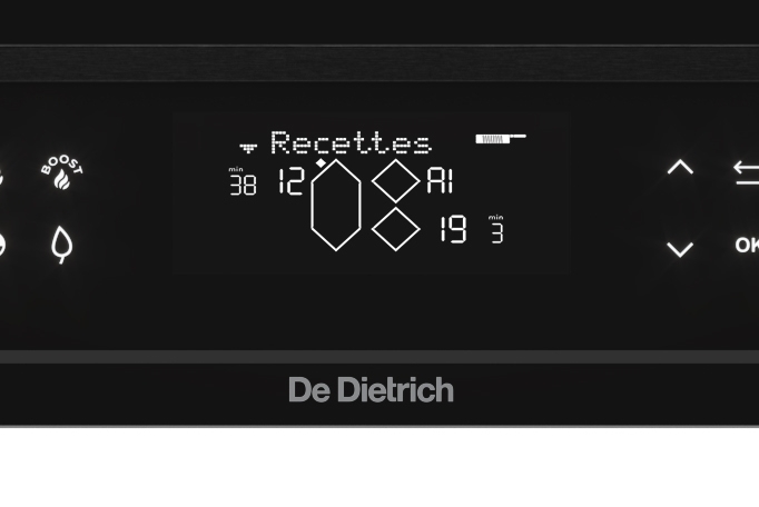 Nerušivé světlo LCD displeje varné desky De Dietrich DPI4831BT 